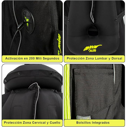 Chaleco Airbag Aspar 0.5 Vértigo Moto